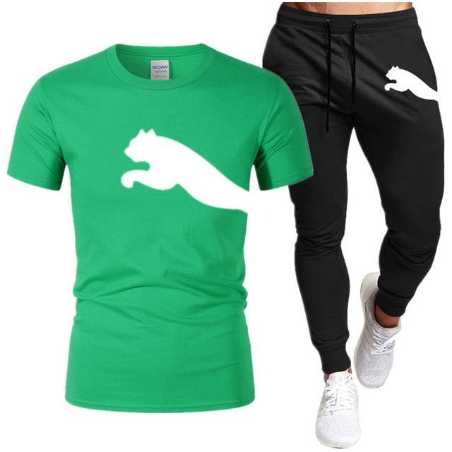 Men's Suit Fashion Sportswear Men's Short Sleeve T-shirt + Tracksuit Men's Casual Men's Wear Men's Jogging Suit
