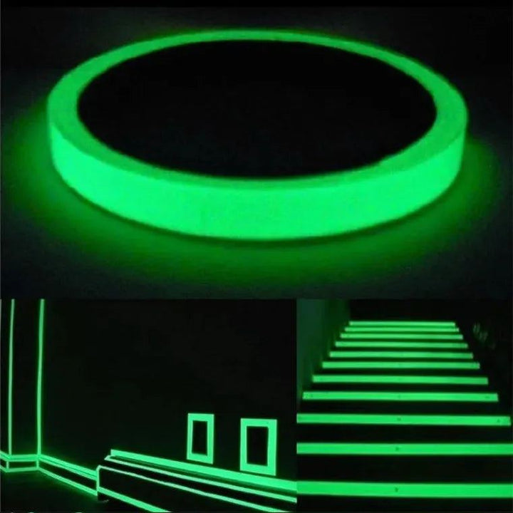 Night Light Strip Waterproof Tape Can Be Cut Wall Stickers Green Luminous Tape Glow in The Dark Staircase Fire Warning Home