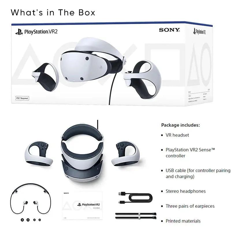 Sony PlayStation VR2 Virtual Reality PS VR2 Headset 3D VR Glasses Communicate with PS5 Playstation 5 Sony PS5 PS VR Console