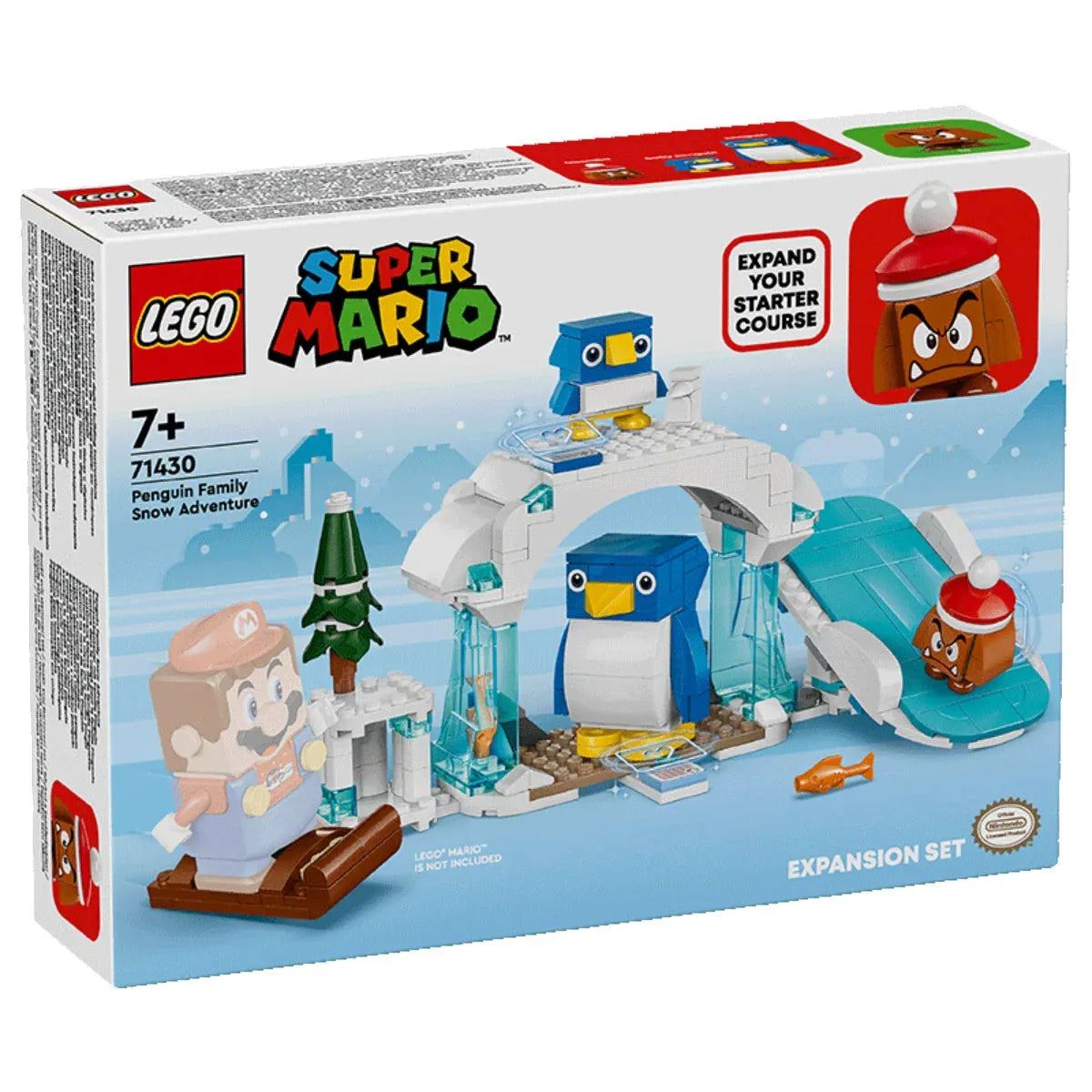 LEGO Super Mario 71430 Penguin Family's Snow Exploration Puzzle Building Block Children's Toy