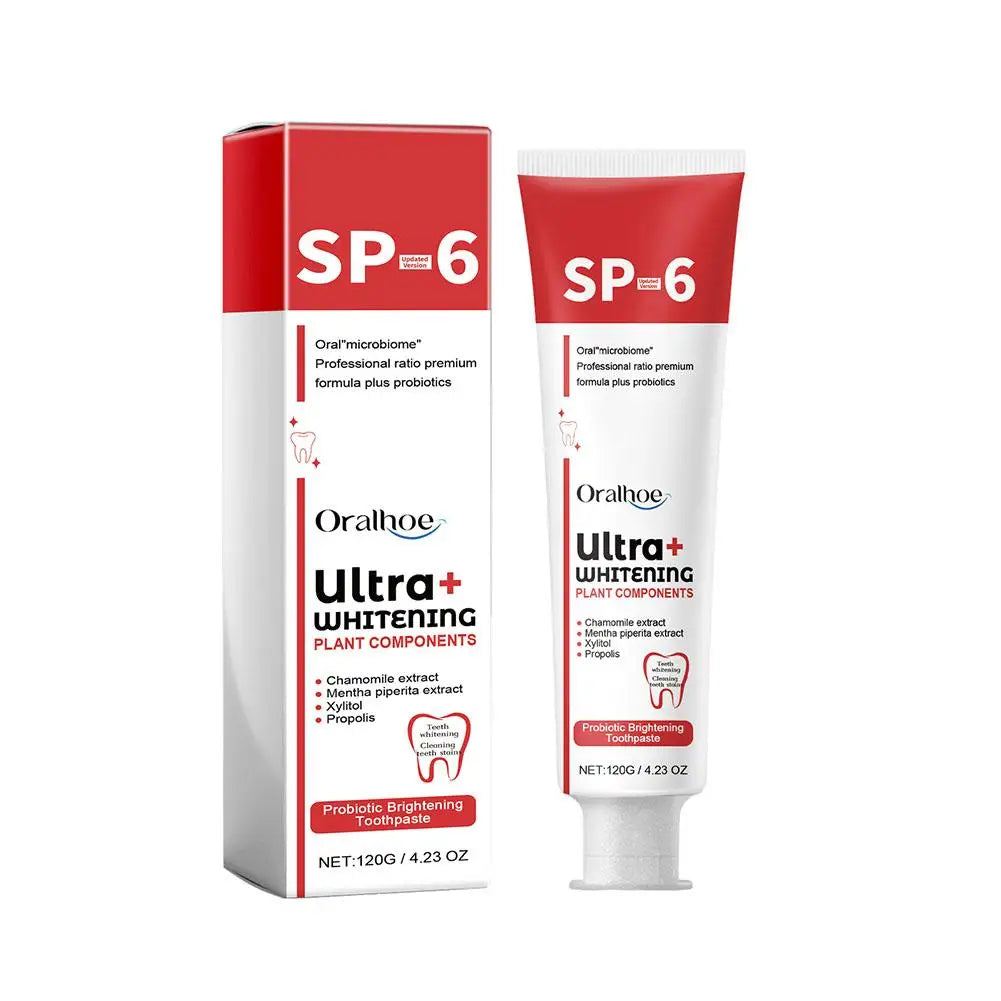 Sip-4 Probiotic Toothpaste Brightening Stain Removing Sp-6 Probiotic Toothpaste Fresh Breath Teeth Whiten Toothpaste 100g/120g