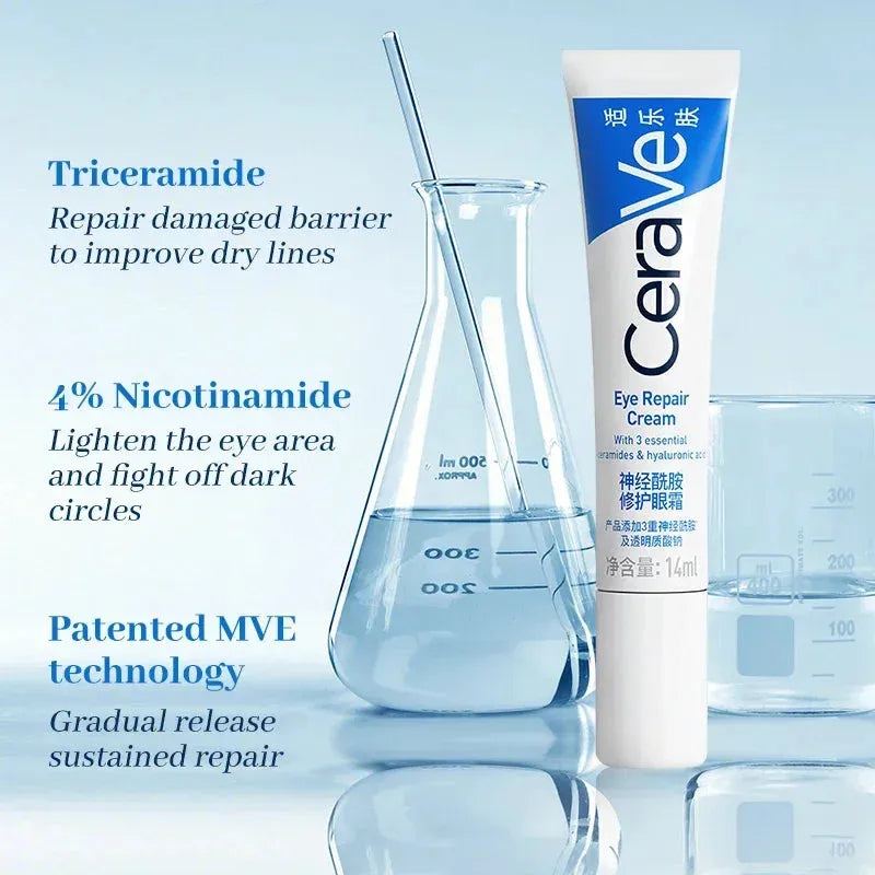 Niacinamide Eye Repair Cream 14ml Hydrating Moisturizing Eye Cream for Dark Circles Fine Lines Repair