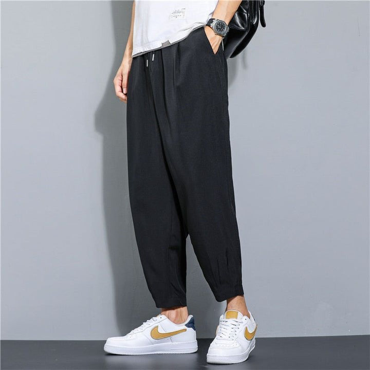 Men‘s Daily Baggy Pants Sports Straight Joggers Fashion Streetwear Trousers - Jointcorp