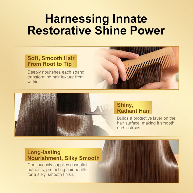 PURC Smoothing Hair Oil Amino Acid Argan Oil Hair Essence Soft Repair Damaged Anti-Frizz Hair Scalp Treatment Hair Care