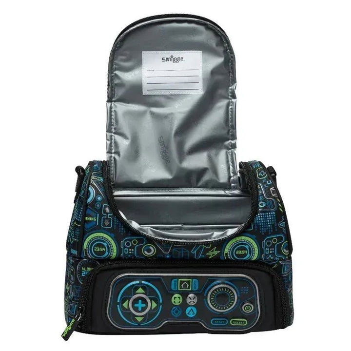 Genuine Australian Smiggle Black Game Controller Backpack Stationery Box Straw Kettle Crossbody Handle Meal Bag Student Gift