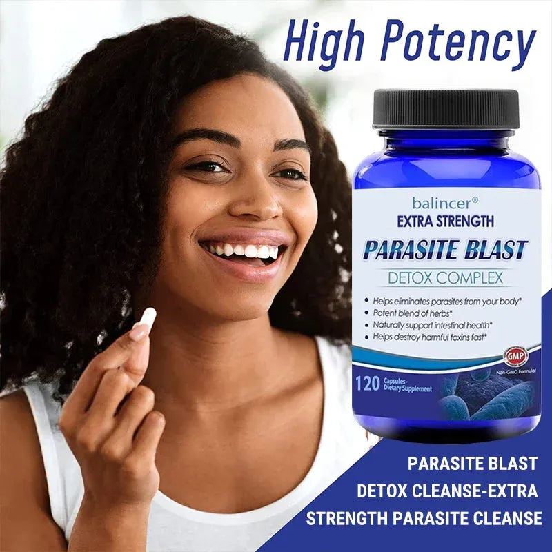 Balincer - Parasite Blaster Detox Complex - Rich in Cranberry, Zinc, and Garlic To Support Gut Health, Immunity & Antibacterial