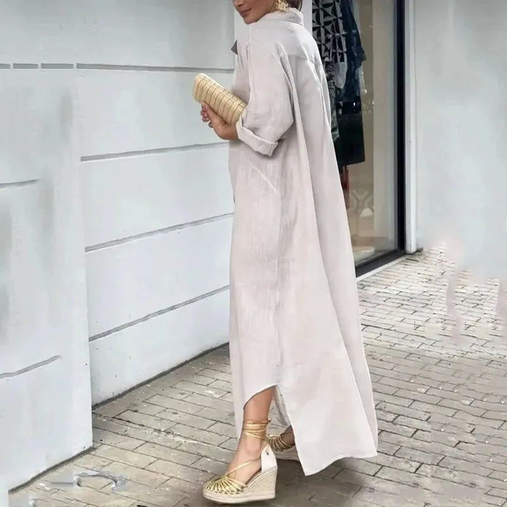 Women Maxi Dress Casual Half Sleeve