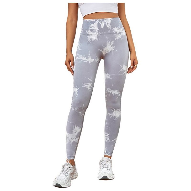 Sport Yoga Leggings Women Seamless Gym Clothing Fitness High Waist Push Up Workout Tights Tie Dyeing Process Pants - Jointcorp