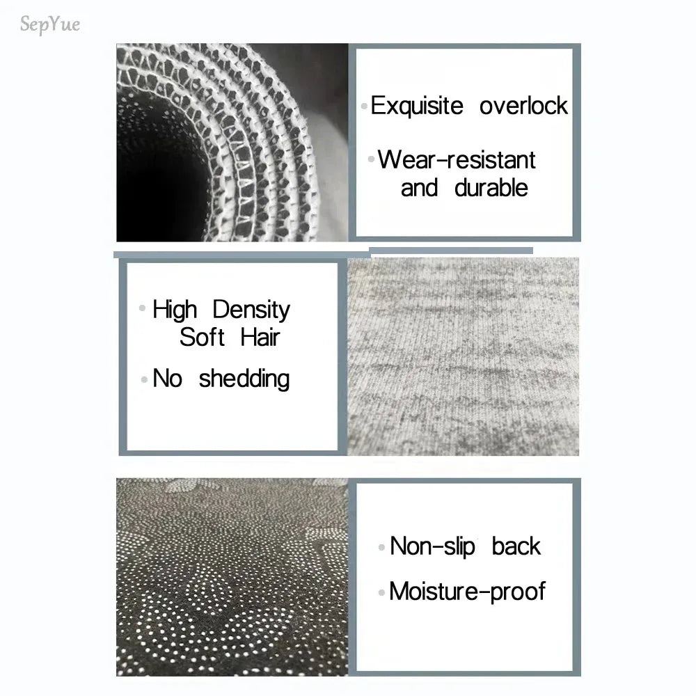 Super Absorbent Kitchen Floor Mat Crystal Velvet Pad Bath Pad Anti-Slip Carpet Kitchen Mats Wipeable Wash Long Strip Carpet