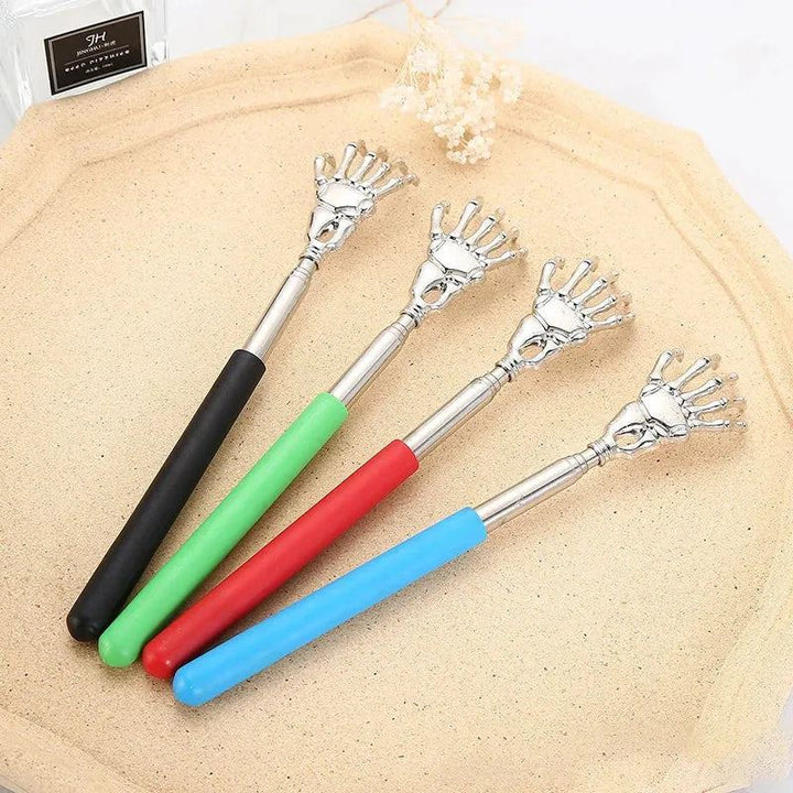 Stainless Steel Back Scratcher Telescopic Scratching Massager Extendable Itch Old Man Happy Health Products Hackle Handicrafts