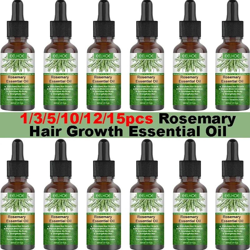 Rosemary Hair Growth Essential Oil 100% Pure Promote Hairs Growth Products Prevent Hair Loss Nourish Hair Roots