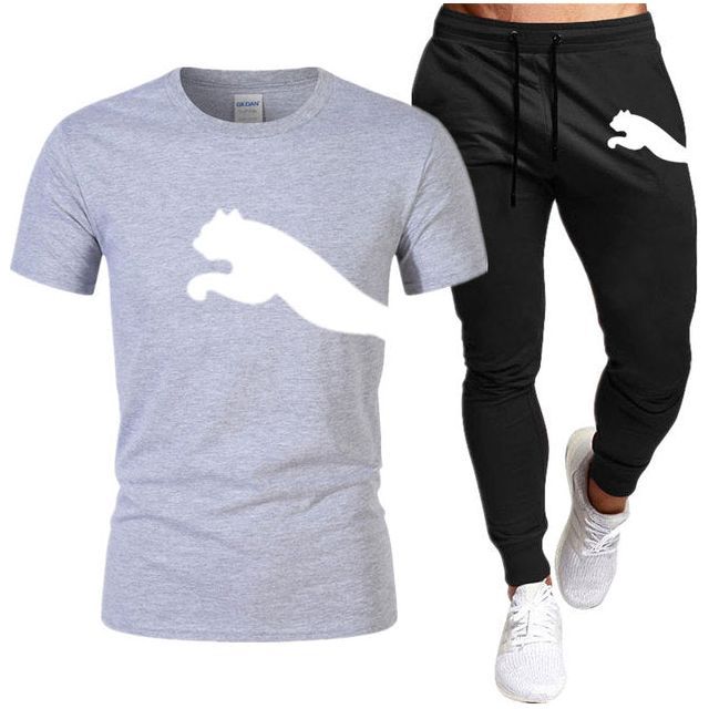 Men's Suit Fashion Sportswear Men's Short Sleeve T-shirt + Tracksuit Men's Casual Men's Wear Men's Jogging Suit - Jointcorp