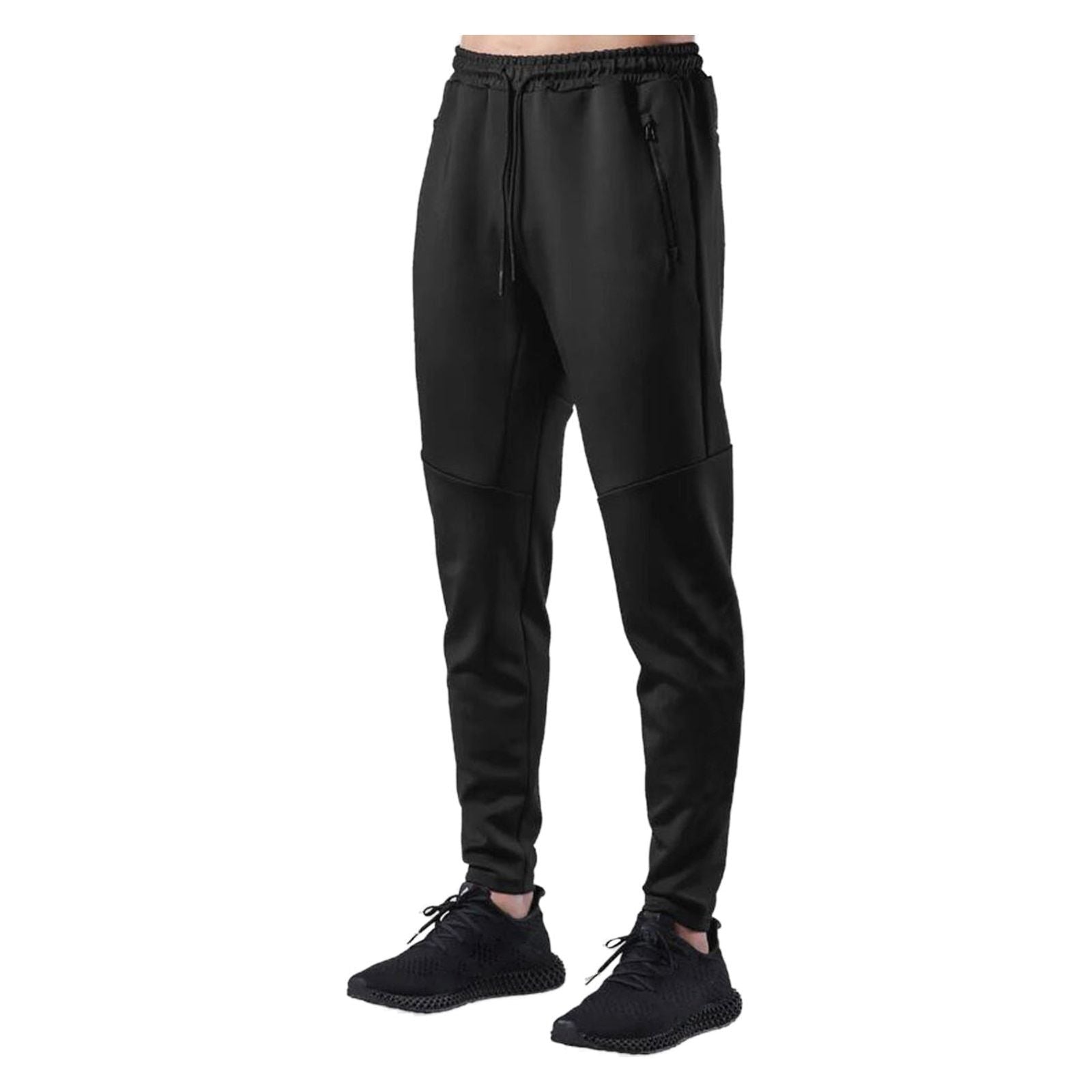 Men s High Split Joggers with Striped Side Zipper and Snap Closure Wide Leg Trousers for Track and Casual Wear - Jointcorp