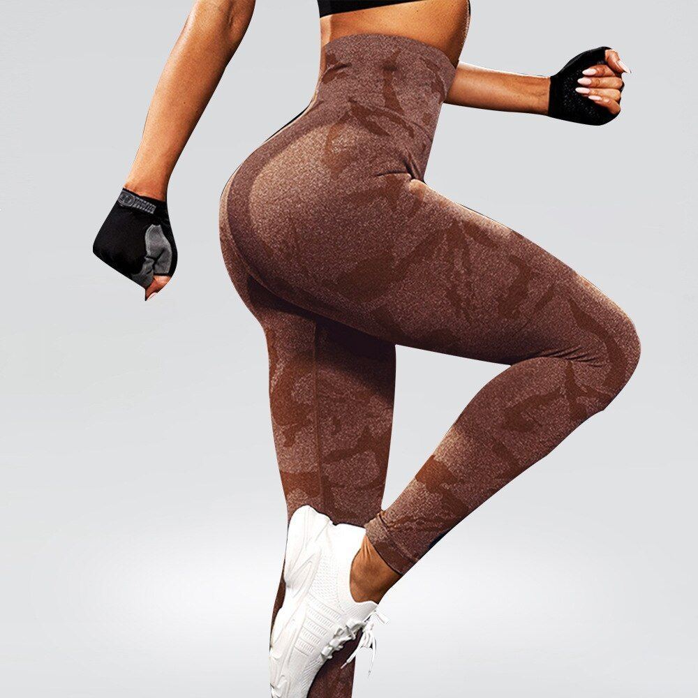 Women Yoga Fitness Sport High Waist Butt Lift Curves Workout Tights Elastic Gym Training Pants Seamless Legging - Jointcorp