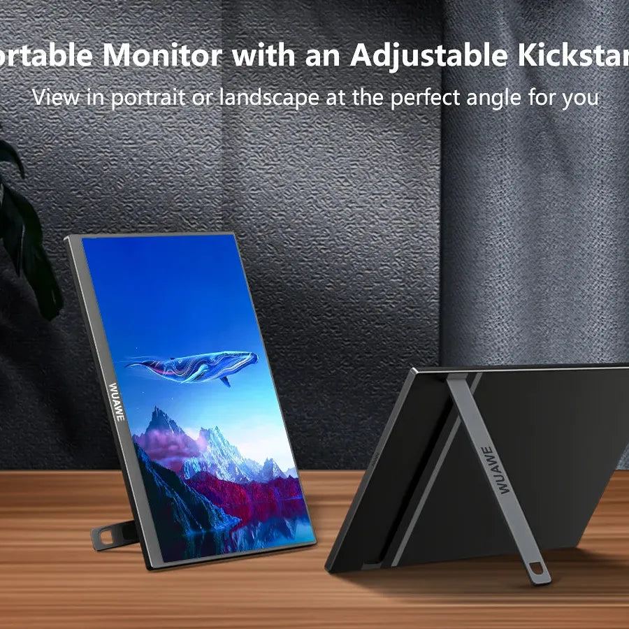New Trending 60HZ 16 inch Gaming Portable Monitor for Laptop, 1200P Display LCD FHD External Second Computer Screen for Phone