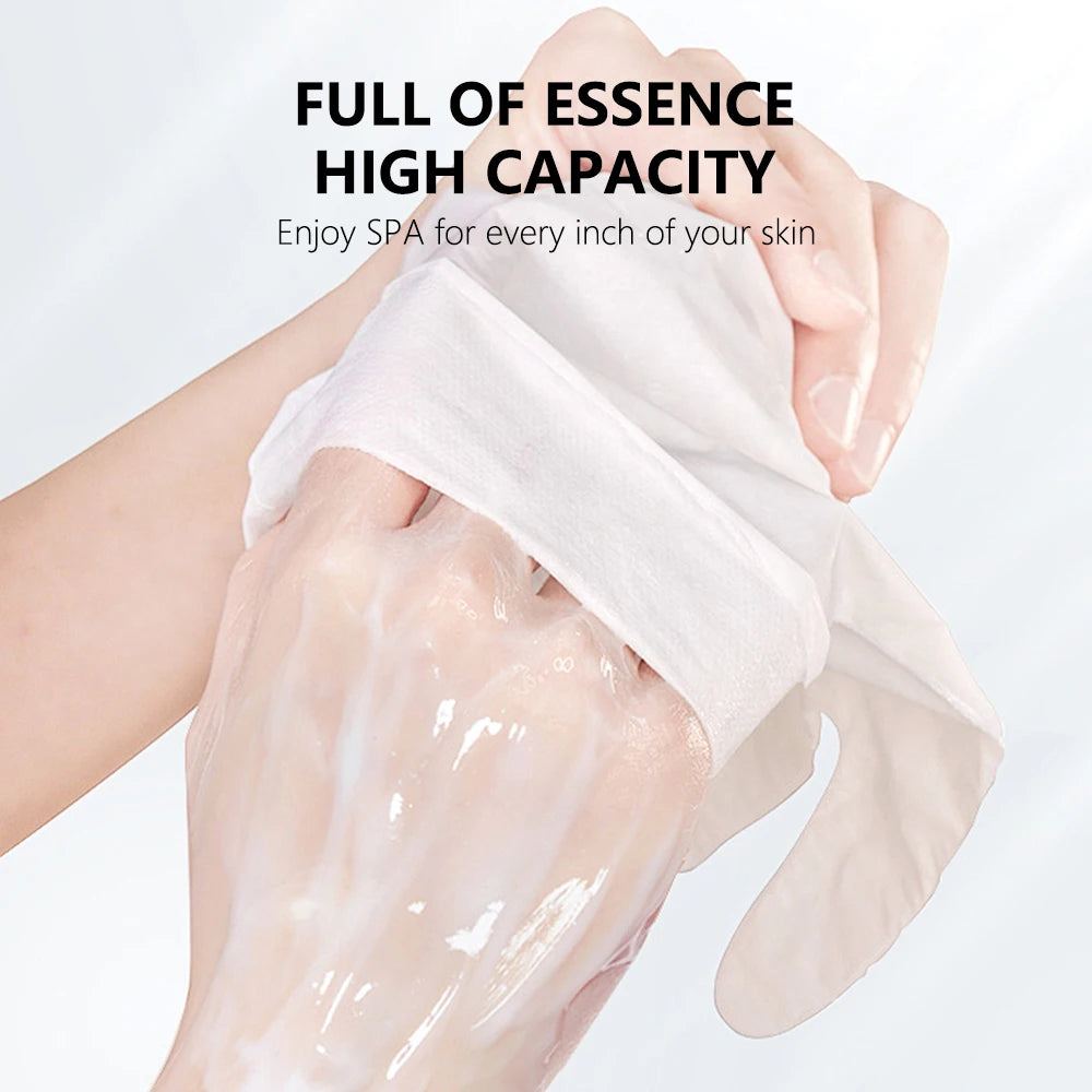 8pcs Nicotinamide Goat Milk Moisturizing Hand Mask Gloves Cracked Hands Anti-aging Repair Rough Hand Skin Care