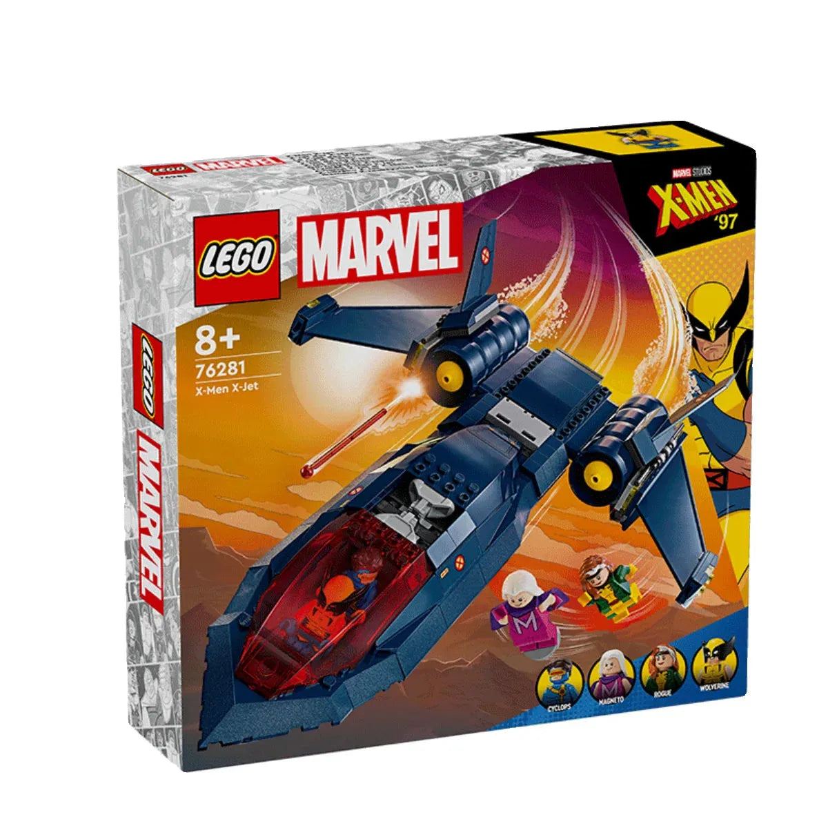 LEGO Super Heroes 76281 Marvel Series X-Men Blackbird Fighter Puzzle Building Block Children's Toys