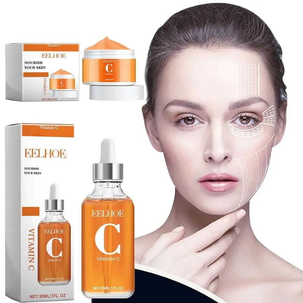 Vitamin C Serum Anti-aging Facial Cream Wrinkle Removal,Hydrating ,Brightening,Blemishing For Face Glowing Skin Care Oil 30ml