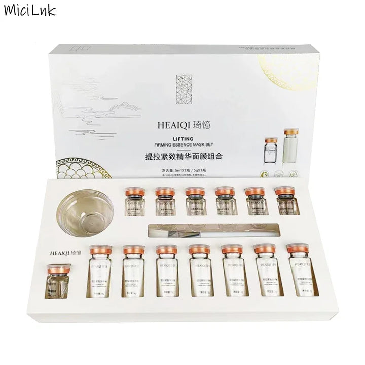 Korean Collagen Hyaluronic Acid Face Mask Repair Firming Lifting Improve Fine Lines Brighten Moisturiz Peptide Essence Skin Care