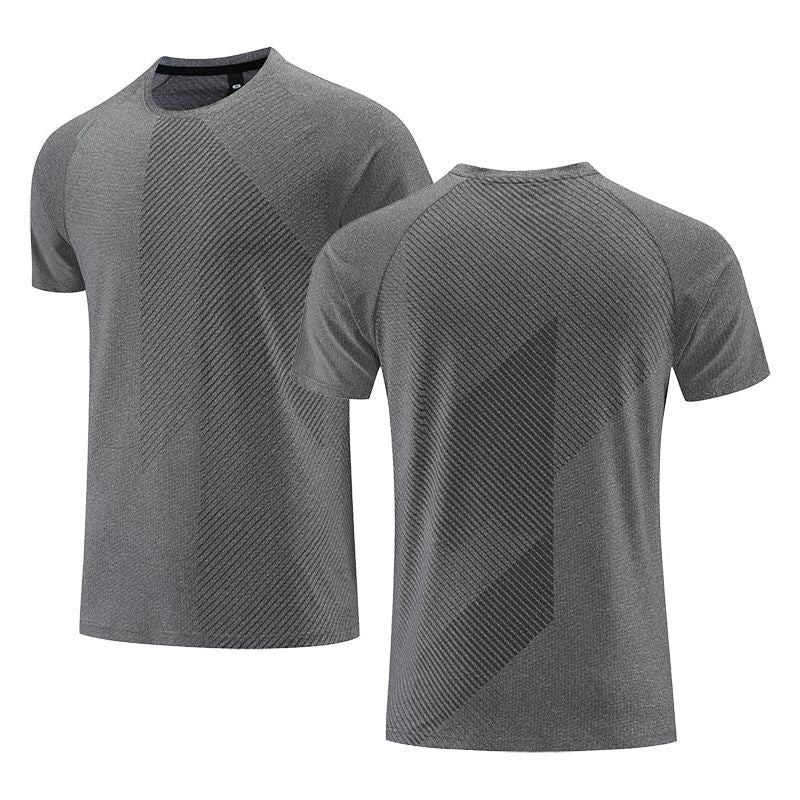 Quick Dry Men Running T-shirt Fitness Sports Top Gym Training Shirt Breathable Jogging Casual Sportswear - Jointcorp