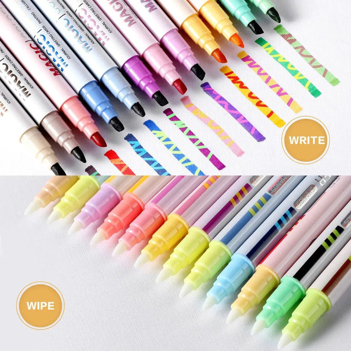 Double-ended Magic Color Changing Highlighter Pen Set