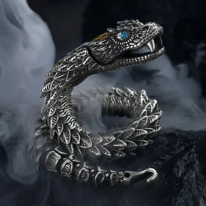 HX Handmade Domineering Bracelet Men's Personality Retro Faucet Collection Level Smart Dragon Bracelets Accessories Vip