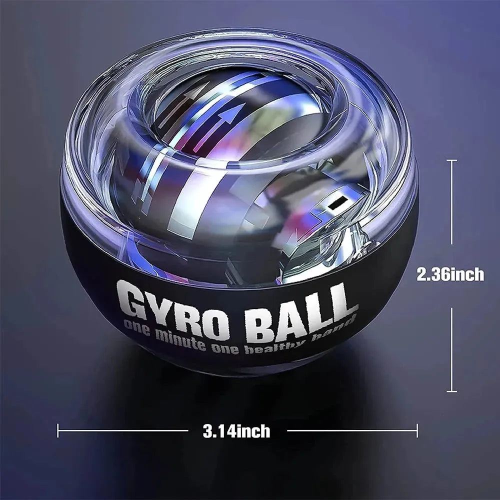 LED Wrist Power Trainer Ball Self-starting Gyro ball Powerball Arm Hand Muscle Force Fitness Exercise Equipment Strengthener