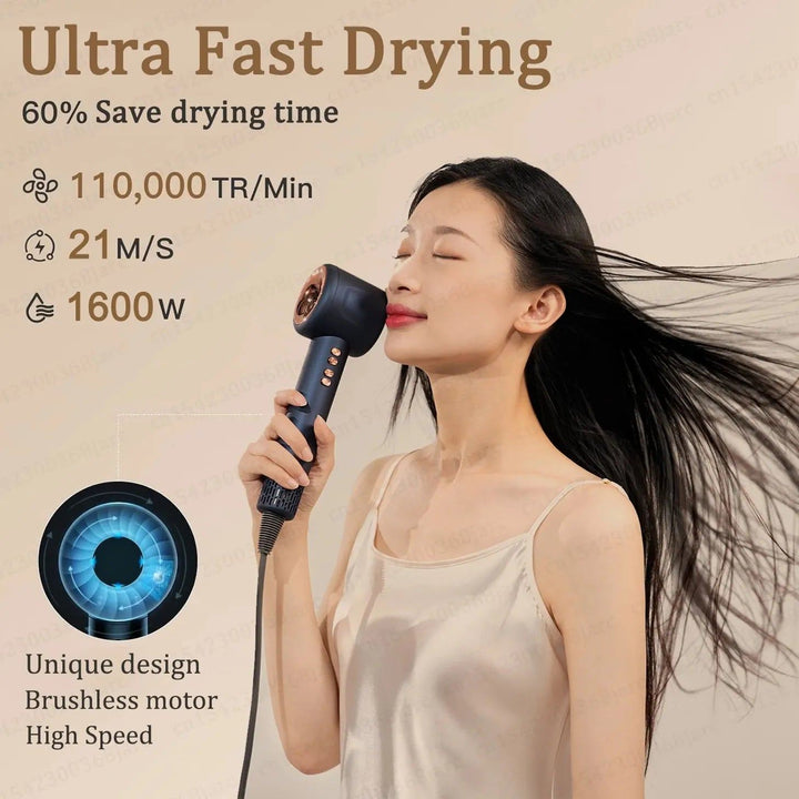 Super Hair Dryer 220V Leafless Hair dryer Personal Hair Care Styling Negative Ion Tool Constant Anion Electric Hair Dryers