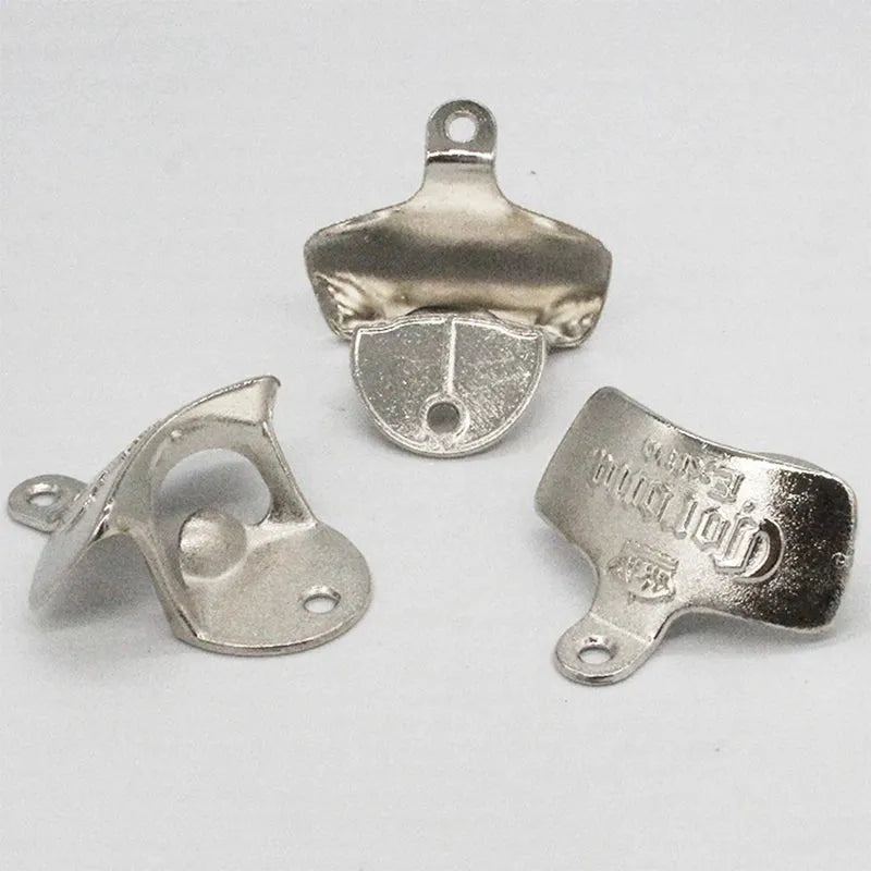 1PC Vintage Beer Bottle Opener Creative Wall Mounted Fixed Beer Bottle Opener Corona Zinc Alloy Bottle Opener