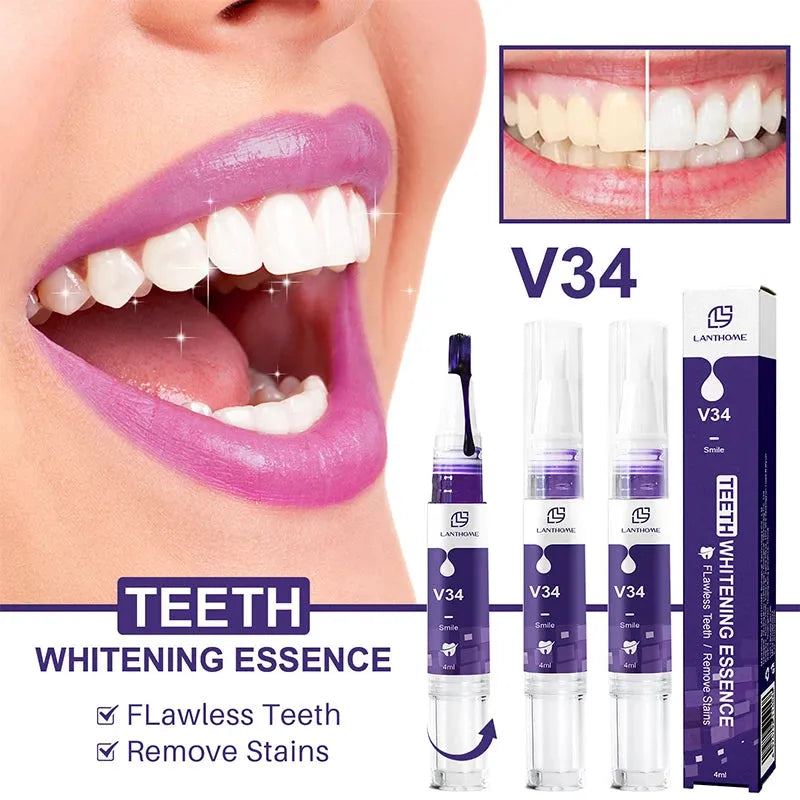 Tooth Whitening Enzyme Purple Mousse Remove Plaque Cleaning Oral Hygiene Dental Bleaching Tools Fresh Breath Beauty Tooth Care