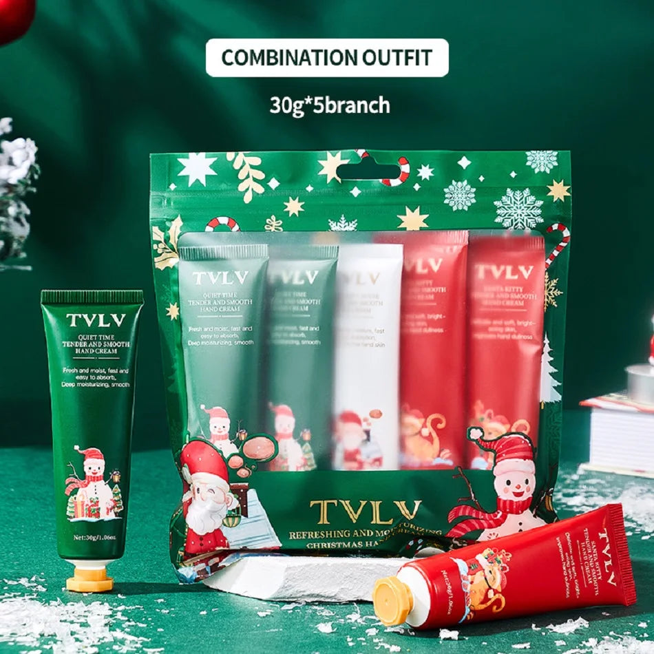 Refreshing and moisturizing Christmas hand cream, with a refreshing and tender texture, improves and moisturizes the skin