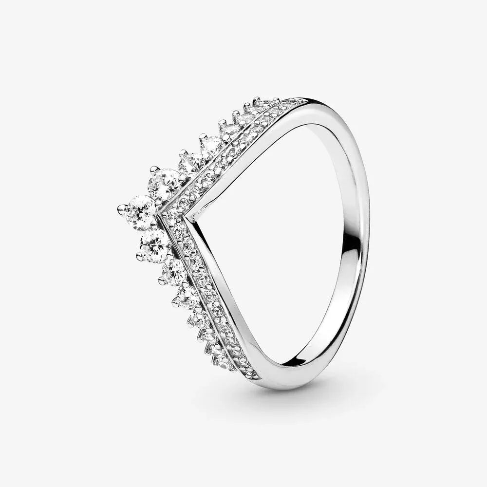Sterling Silver Cocktail Ring Geometric Cubic Zircon for Women