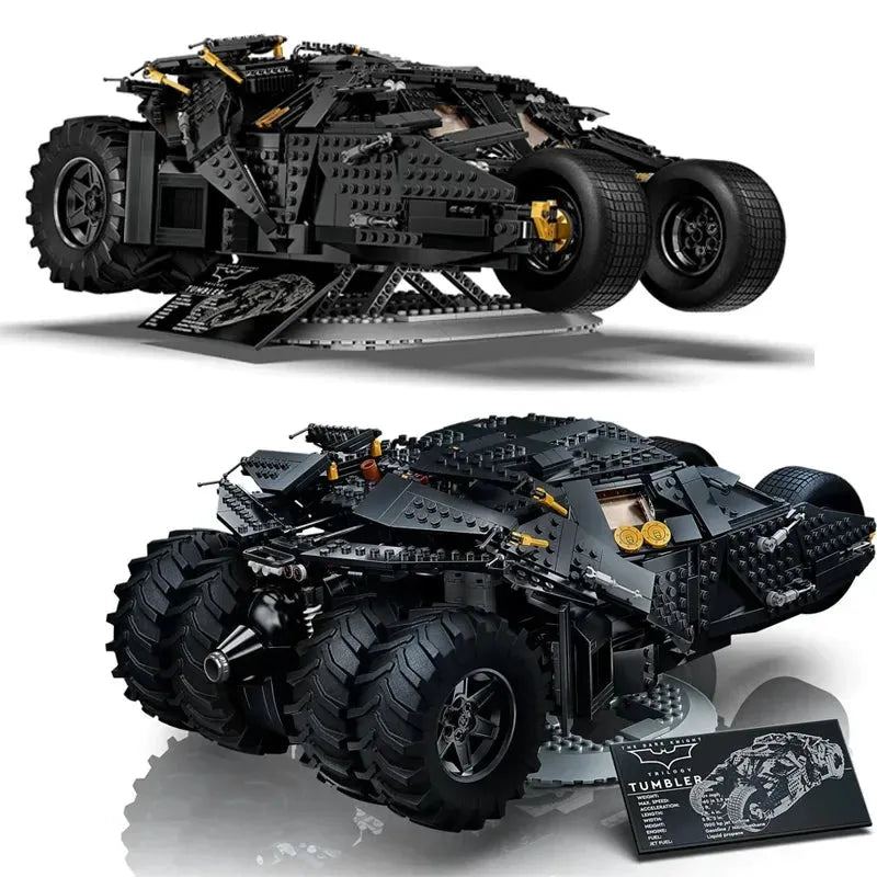 Hot Toy 2049PCS Pellets Bricks The Batmobile Tumbler BatPod Motorcycle Set Model Building Blocks Boys 76240 Gifts Kids Toys