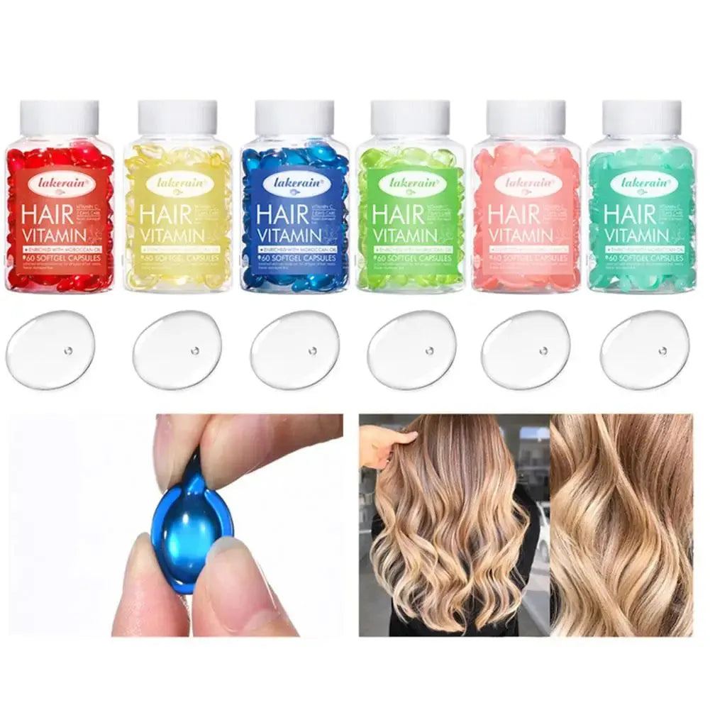 Hair Essential Oil Capsule Smooth Silky Vitamin C Serum Anti Loss Hair Growth Treatment For 7days Hair Care Morocc Essential Oil
