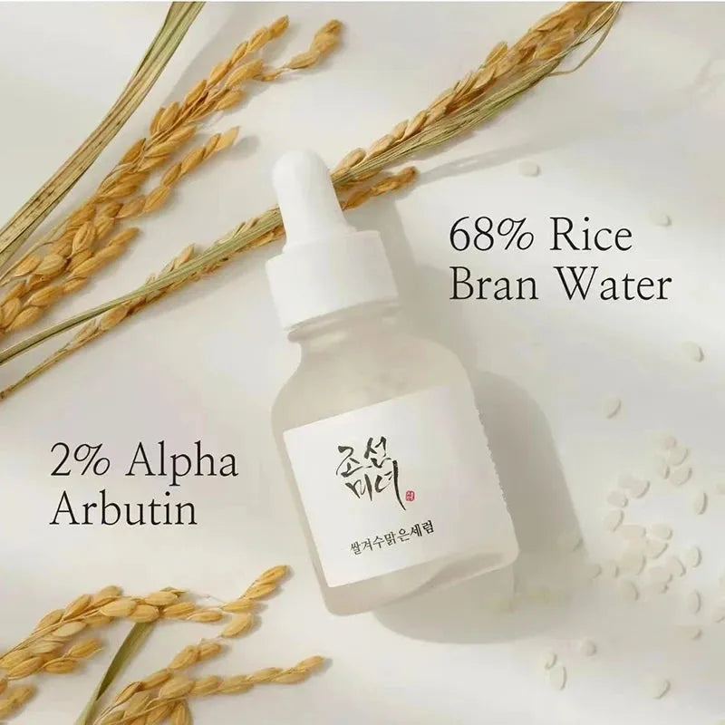 Korean Rice Nicotinamide Serum Set Sunblock Essence Oil Refreshing Toner Moisturizing Face Cream Skin Care