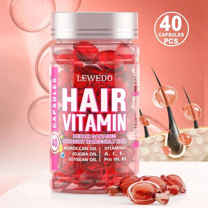 Nourishing Hair Treatment Serum Vitamins A, C, E Morocco Essential oil Hair Capsule Deeply Moisturize Leave-In Conditioner