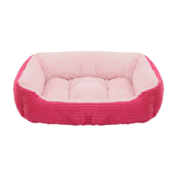 Pet Cat Dog Bed Cozy Square Plush Kennel Puppy Sofa Bed Small Large Dog Sleep Pad Portable Pet Bed Nest Pet Supplies Accessories - Jointcorp