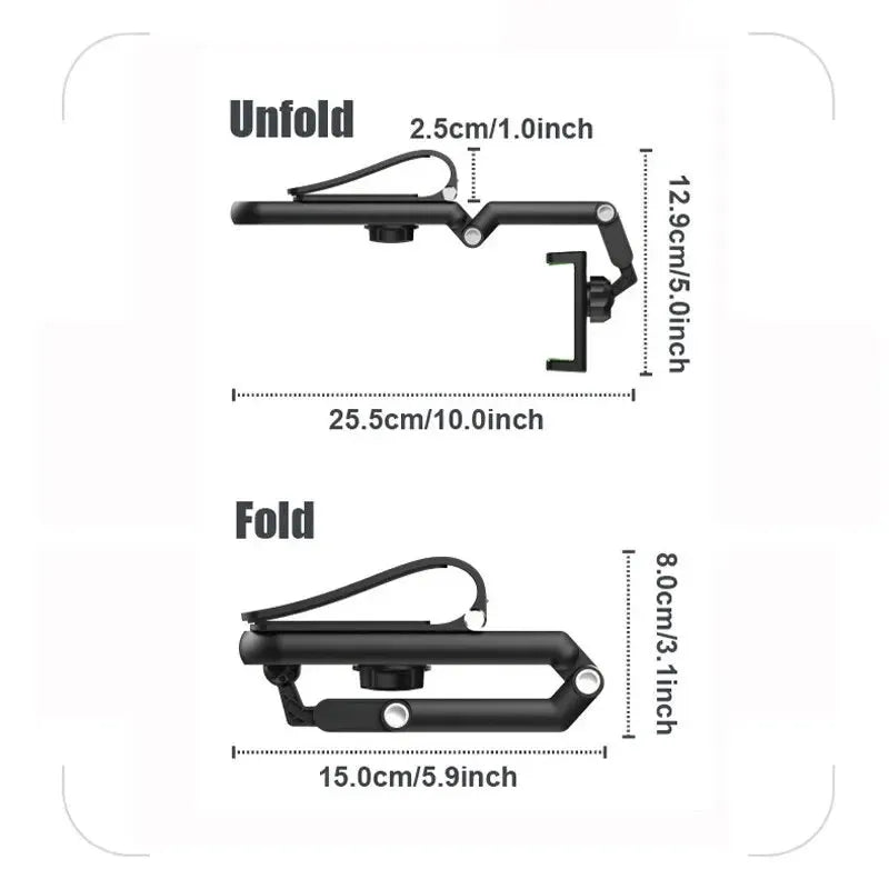 Car Sun Visor Mobile Phone Holder Multifunction Rotatable 1080 ° Retractable Applicable To All Mobile Phones