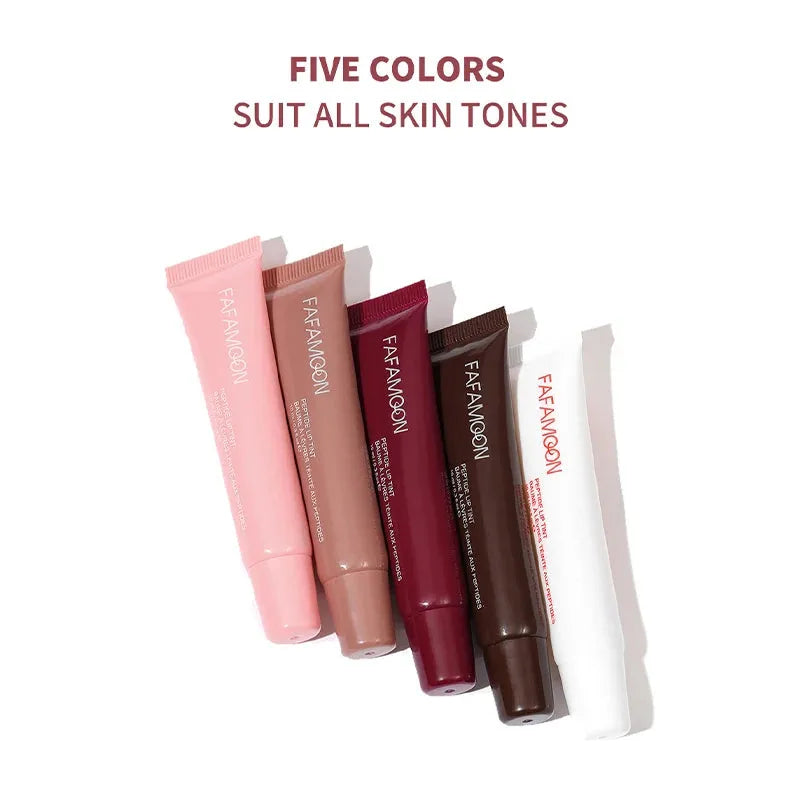 5-Color Peptide Glossy Lip, Balm Long Lasting Hydrating and Lightening Lip Lines,Sexy Plumping Colorfast,Lip Treatment