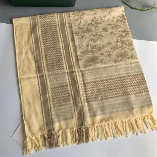 Tactical Arab Shemag Cotton Scarves Outdoor Unisex Army Military Hunting Paintball Head Scarf Face Mesh Desert Bandanas Scarf