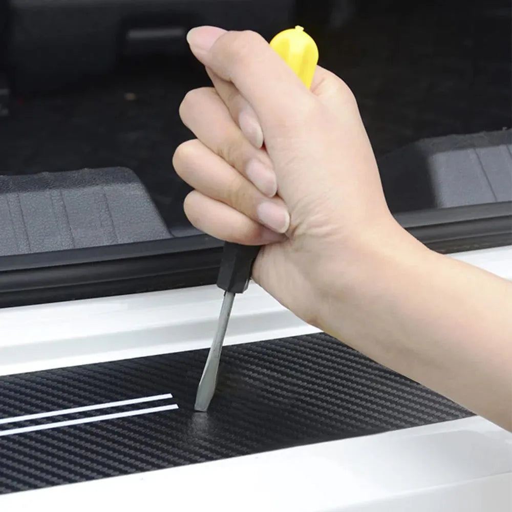 Car Styling Threshold Strip Stickers Auto Carbon Fiber Anti-Scratch Sticker Door Sill Protector Accessories For Volkswagen VW