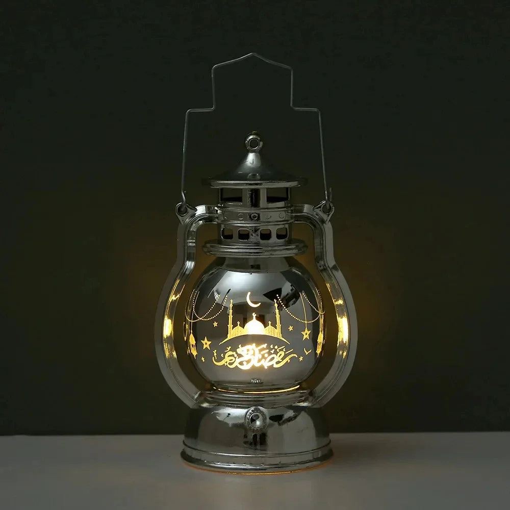 2025 Ramadan LED Lantern Light Eid Mubarak Decoration for Home Islamic Muslim Festival Party Ramadan Kareem Decor EID Al Adha