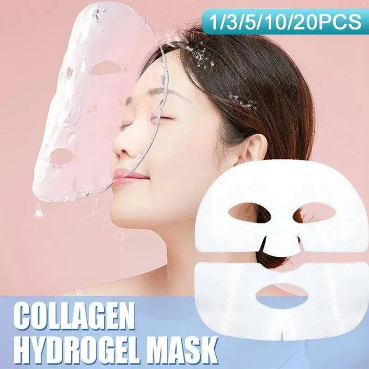 Collagen Hydrogel Mask Set for Hydration Whitening Mask Collagen Anti-Aging Soluble Facial Mask Face Care Product