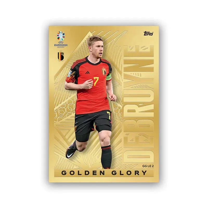 1Packs/ Topps Official Euro 2024 Match Attax - Golden Glory Full Box Exclusive Ballsuperstar Limited Signature Collection Card