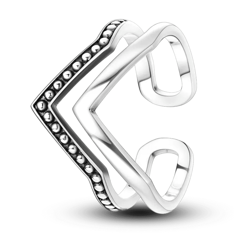 Sterling Silver Cocktail Ring Geometric Cubic Zircon for Women