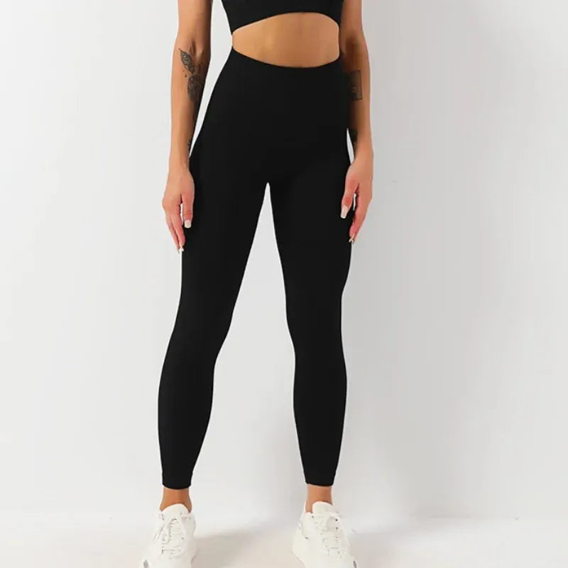 Seamless Thread High Elastic Tight Buttock Lifting Sports Fitness Yoga Pants