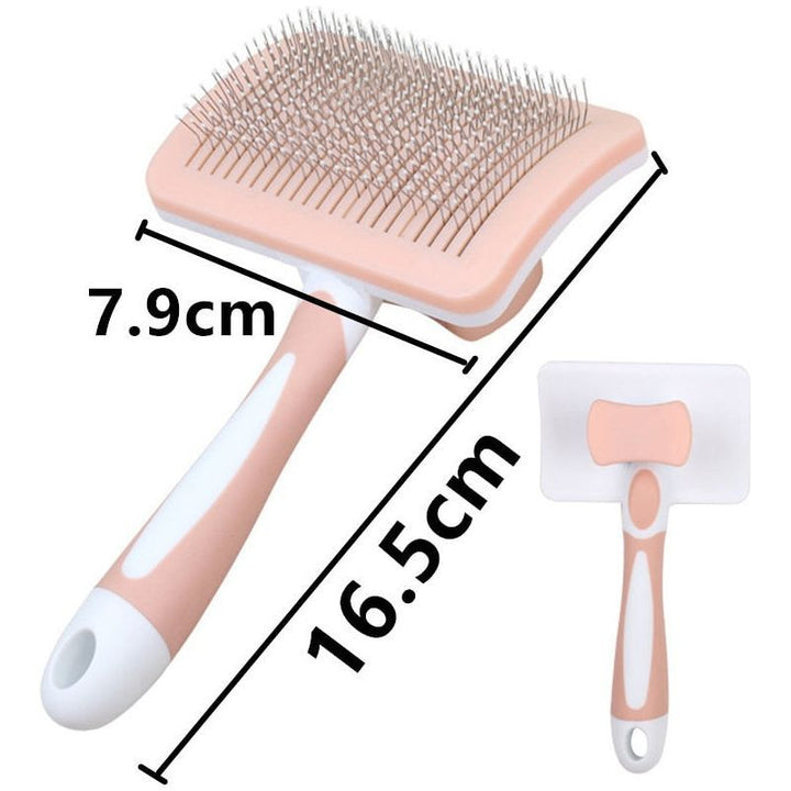 Cat Comb One-click Cat Brush Automatic Pet Hair Remover Pet Grooming Open Knot Comb for Cats Grooming Handle Brush Pet Supplies - Jointcorp