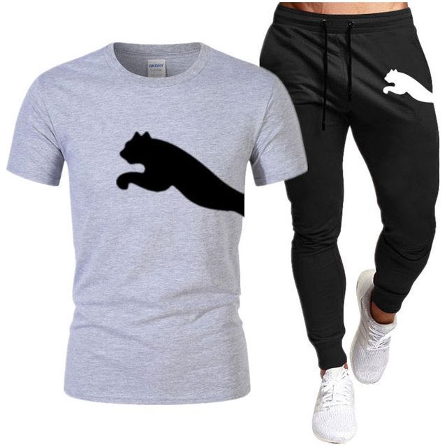 Men's Suit Fashion Sportswear Men's Short Sleeve T-shirt + Tracksuit Men's Casual Men's Wear Men's Jogging Suit - Jointcorp