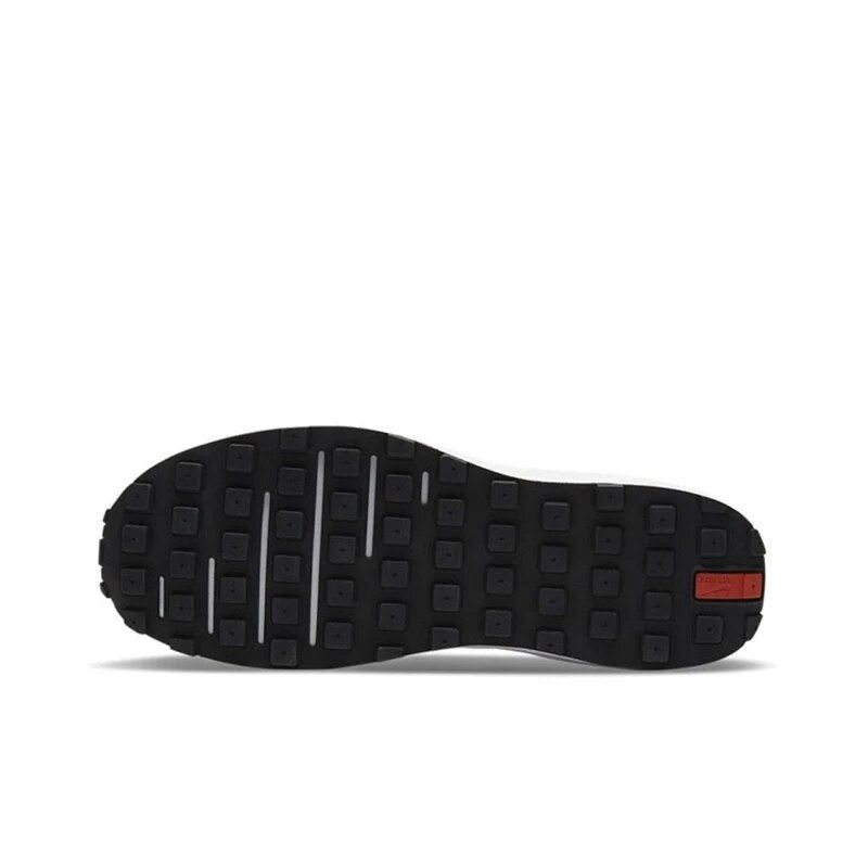 Original New Arrival Nike Waffle One Men's Running Shoes Wear Resistant Shock Absorption Breathable Gray White Sneakers DA7995