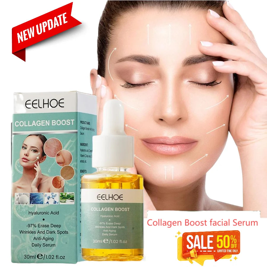 30ml Advanced Collagen Boost facial Serum Moisturizing Smoothing Nourishing Brightening Facial Skin Care Product
